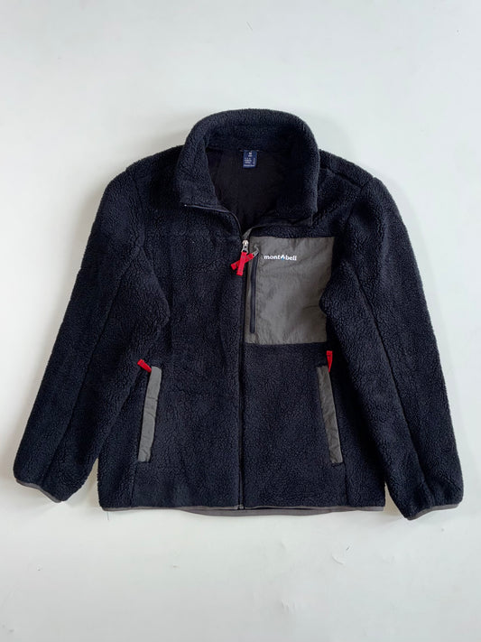 Montbell Black Sherpa Fleece Full Zip Jacket (M)