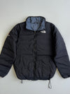 The North Face Reversible Nuptse Puffer Down Jacket Black Grey Marl Summit Series (M)
