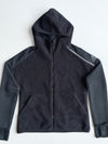 Adidas Sherpa Fleece Hooded Zip-Up Jacket – Black (S)