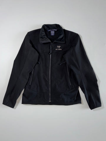 Arc’teryx Women’s Black Full-Zip Technical Fleece Softshell Jacket (M)