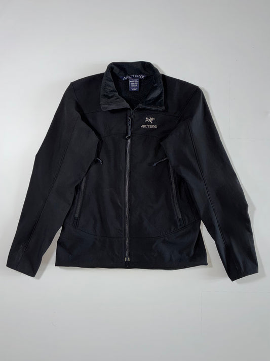 Arc’teryx Women’s Black Full-Zip Technical Fleece Softshell Jacket (M)