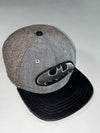 Batman Herringbone Snapback Cap – Snakeskin Texture Brim (Adjustable)
