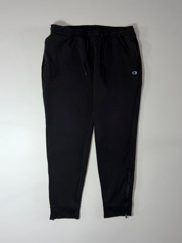 Champion Black Zip Hem Joggers (W:36) (L:40)
