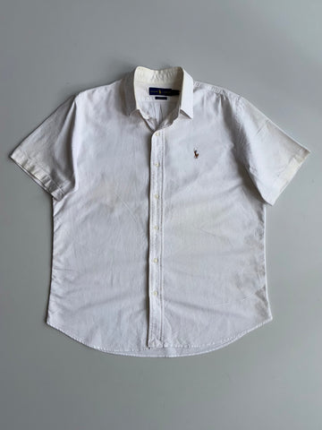 Polo Ralph Lauren Custom Fit Short Sleeve Shirt – White (L)