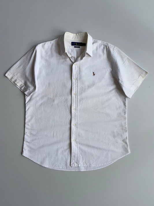 Polo Ralph Lauren Custom Fit Short Sleeve Shirt – White (L)
