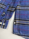 MLB Yankees Flannel Shirt | Navy Plaid  (XL/2XL)