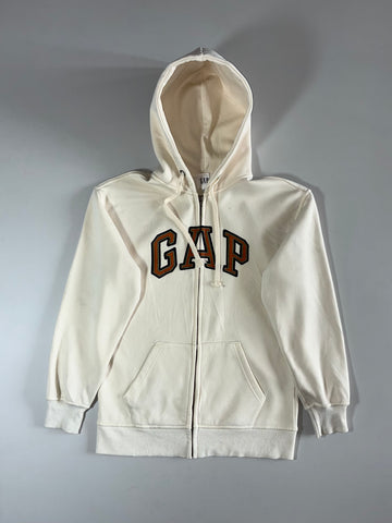 Gap Arch Logo Zip-Up Hoodie – Cream/Off-White  (M)