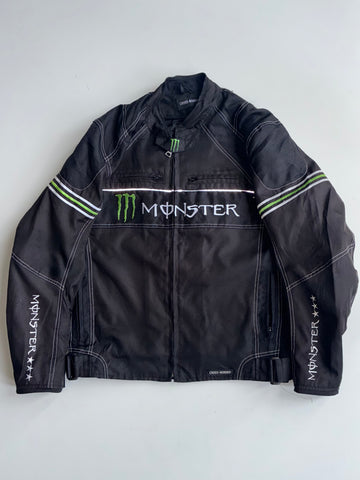 Monster Energy Racing Jacket | Cross-Border Moto Textile Jacket with Armor PADDED (L)