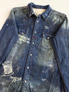Buckaroo 1950 Distressed Denim Western Shirt(S)