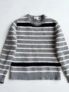 Lacoste Grey Striped Wool Knit Sweater (XXS)
