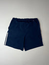 Adidas Vintage 2000s Navy 3-Stripes Woven Shorts (W:36)(L:19)