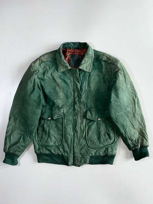 Mixed Blues Premium Original Sued Leather Jacket (M)