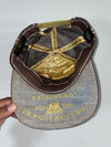 Vintage Y2K Christian Audigier Crown & Lions Embroidered Trucker Hat – Brown (Adjustable)