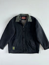 Marlboro Classics Faded Black Canvas( Leather Collar) Workwear Jacket (XL)