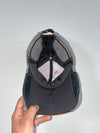 Vintage Orange Grey Knit Panel Baseball Cap (Adjustable)