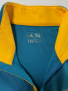 Adidas Golf Teal & Yellow Quarter-Zip Performance Pullover (XL)
