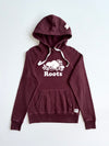 Roots Canada Classic Beaver Logo Hoodie – Burgundy (S)
