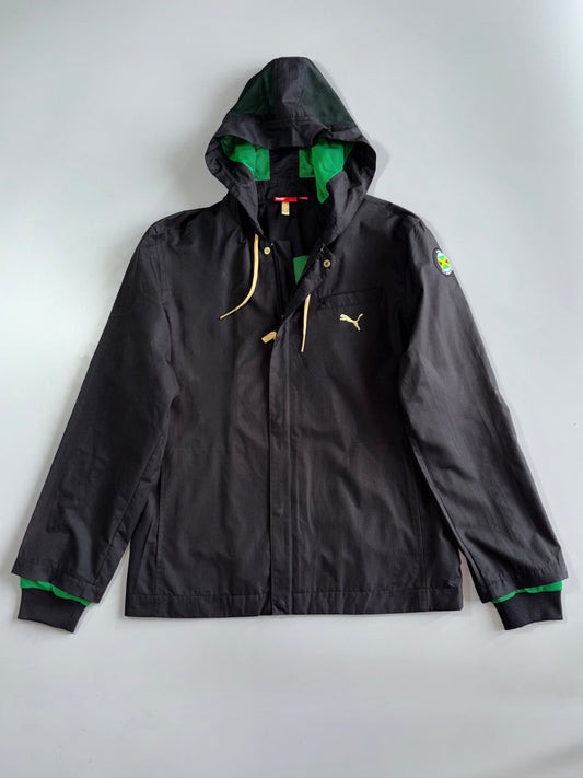 Puma Jamaica Football Federation Hooded Windbreaker Jacket (L)