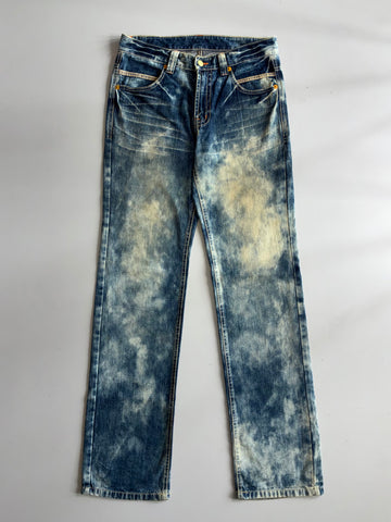 Big Group Tie-Dye Wash Denim Jeans (W:32) (L:45.5)