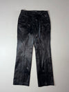 Vintage BGN Black Leather Zip Pocket Moto Pants (W:30) (L:42)