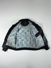 Paul & Shark Yachting | Black Leather Bomber Jacket – Embossed Shark Made in Italy | (M)