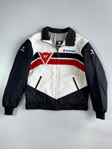 Vintage Dainese X Suzuki Original Motorcycle Racing Jacket With Detachable Arm (M)