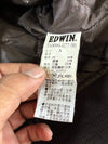 Edwin Vintage Black Faux Leather Multi-Zip Biker Jacket (S)