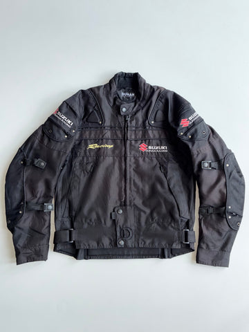 Suzuki x Duhan Racing Black Motorcycle Riding Jacket (L)