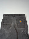 Carhartt Washed Black Relaxed Fit Carpenter Pants (W:30) (L:39)
