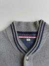 Tommy Hilfiger Grey Knit Varsity Bomber Cardigan – Size (L)