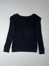 Polo Ralph Lauren | Waffle Knit Thermal Crewneck Black (XS)