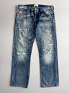 Levi’s 501 Distressed Ripped Jeans (W:34) (L:38)