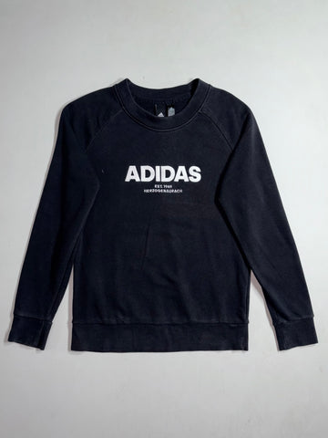 Adidas | Black Est. 1949 Herzogenaurach Embroidered Sweatshirt (XS)