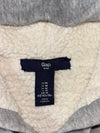 GAP Sherpa-Lined Zip-Up Hoodie – Heather Grey (M)