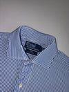 Polo by Ralph Lauren Regent Custom Fit Striped Shirt Blue White (S/M)