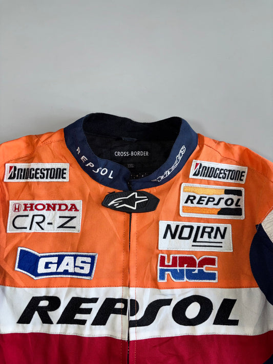 Alpinestars x Honda Repsol MotoGP Team Replica Textile Racing Jacket (L)