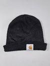 Vintage Carhartt Black Cuffed Knit Beanie (H:10.5 inches/W:19 inches )