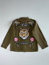 Review Khaki Utility Jacket w/ Tiger & Bee Patches (M)