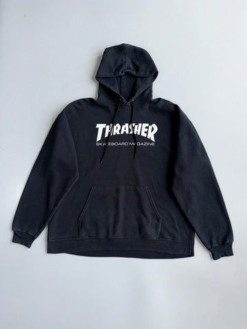 Thrasher | Black Skateboard Magazine Hoodie | (XL)