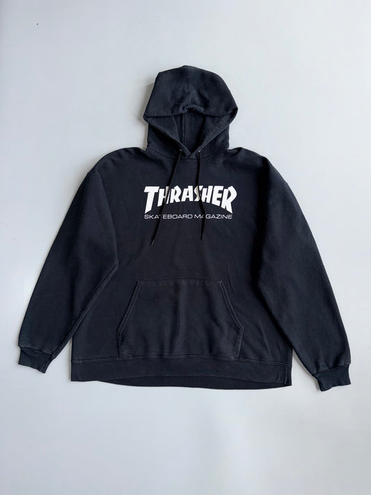Thrasher | Black Skateboard Magazine Hoodie | (XL)