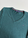 Tommy Hilfiger Classic V-Neck Knit Sweater – Forest Green woman’s (M)