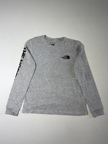 The North Face Grey Sleeve Logo Long Sleeve T-Shirt – Women’s (L)