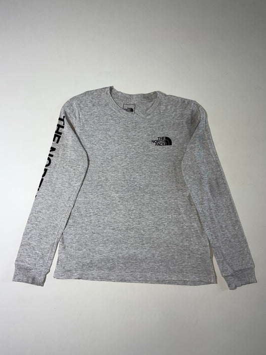 The North Face Grey Sleeve Logo Long Sleeve T-Shirt – Women’s (L)