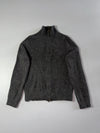 Vintage 90s Polo by Ralph Lauren Charcoal Full Zip Knit Sweater (S)