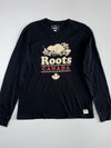 Roots Canada Beaver Logo Long Sleeve Tee – Black (XL)