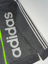 Adidas Grey 3-Stripes Neon Zip Full-Zip Hoodie (S)