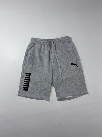 Puma Grey Big Logo Sweat Shorts  (W:30) (L:21)