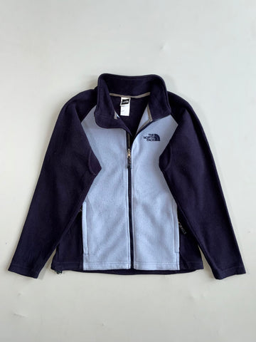 The North Face Fleece Jacket – Navy & Powder Blue Colorblock Women’s (M/L)