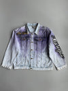 Vintage 1987 Alamo Designs | Rare Hand-Painted Rhinestone Denim Jacket | Las Vegas (XL)