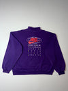 Vintage 90s Nike Purple Half Zip Sweatshirt, Made in Portugal (2XL/3XL)